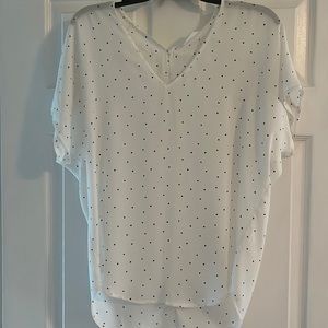 Lush Kimono V-Neck with black dots-NWT